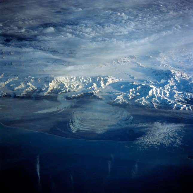 Image for article titled Photos: What Earth’s mountains look like from space