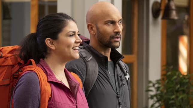 Image of Cecily Strong and Keegan-Michael Key star in Schmigadoon!