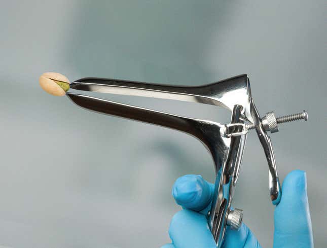 Image for article titled Gynecologist Uses Speculum On Stubborn Pistachio Shell
