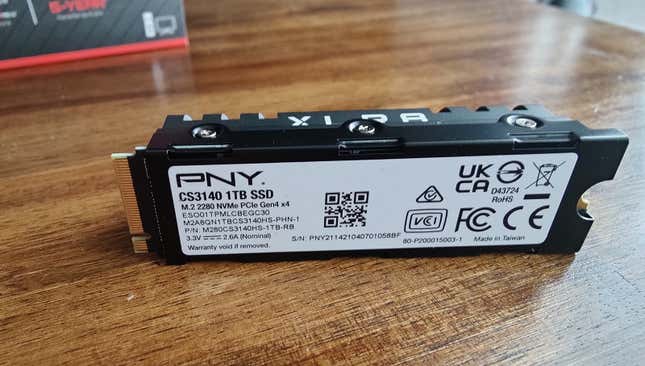 Imagen para el artículo titulado Probamos el PNY CS3140, un pequeño SSD en formato M2 perfecto para juegos y vídeo en 8K