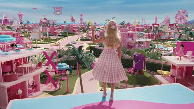 Margot Robbie gives a tour of the Barbie Dream House