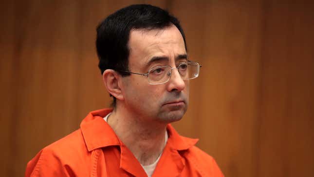 Image for article titled Poll: Majority Of Americans Agree Larry Nassar Still Having Too Good A Time In Prison
