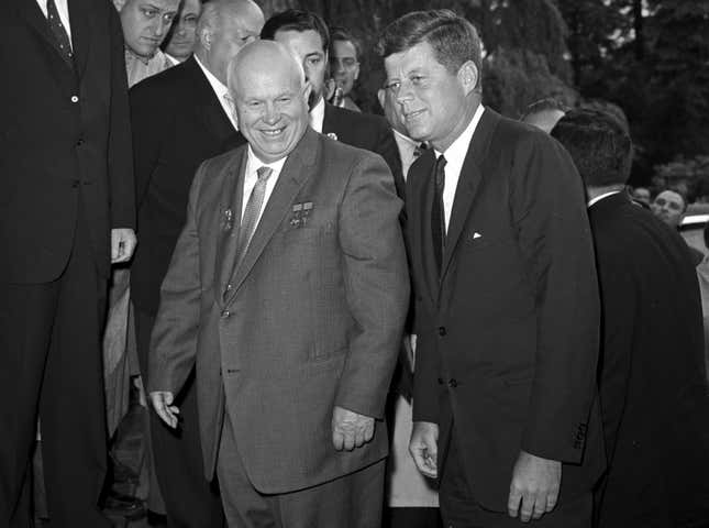 Kennedy meets Khrushchev