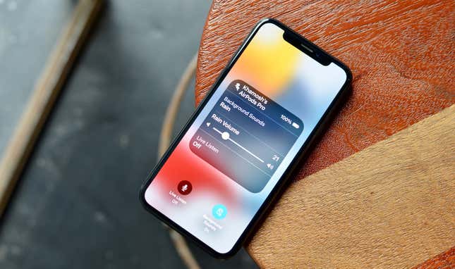 Image for article titled How to Enable Background Sounds in iOS 15 (and Why You Should)