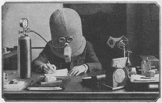 A drawing of Hugo Gernsback’s ‘Isolator’ appeared in a 1925 issue of the magazine Science and Invention.