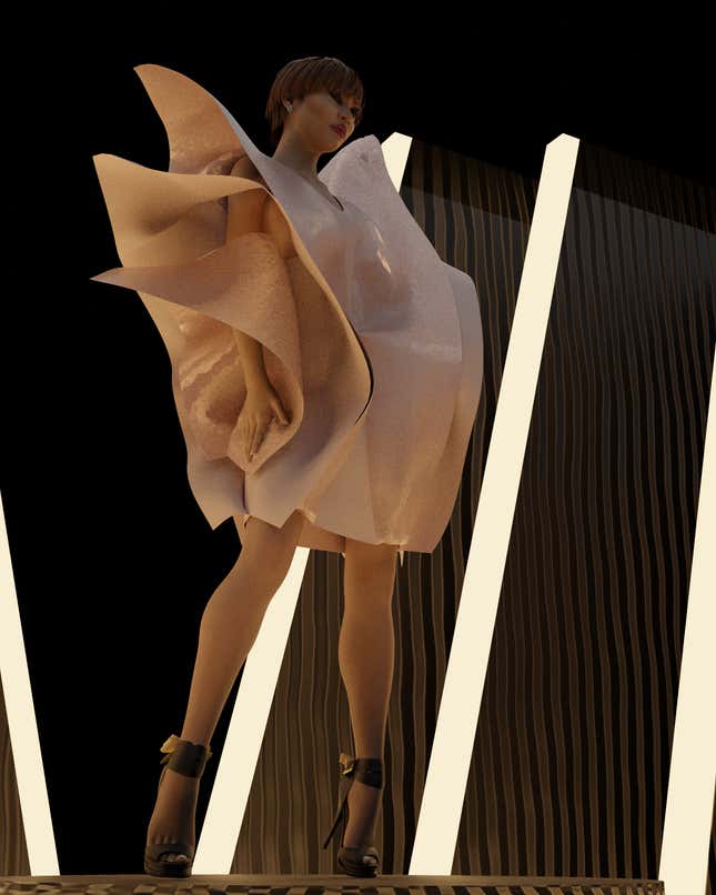 Opera as created by Aisha Oladimeji and inspired by an opera building for her Facade Collection