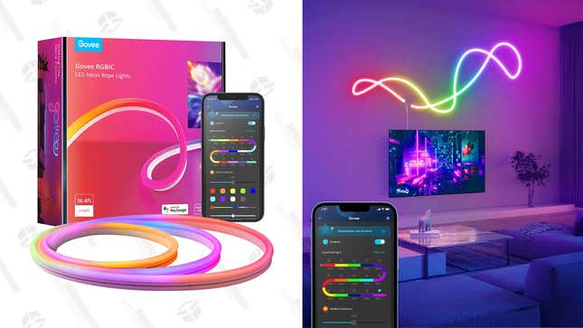 Govee RGBIC Neon Rope Light (16.4&#39;) | $77 | Amazon | Promo Code G61A2K2208