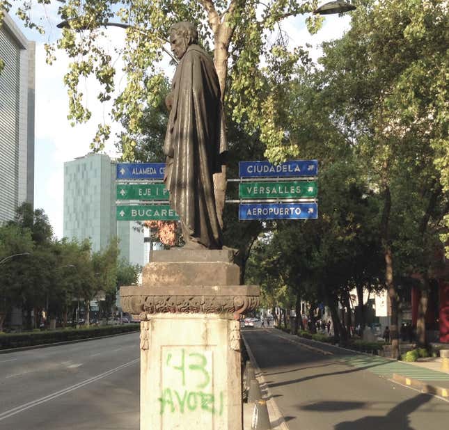 Image for article titled One year later, Mexico City refuses to let memory of the 43 missing students die