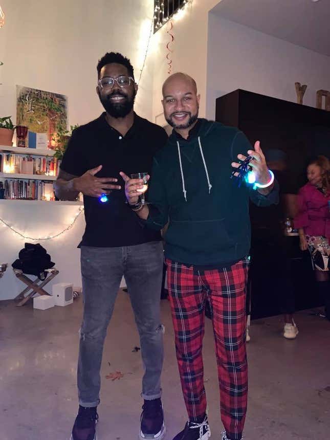 At my 40th birthday/New Years Eve party in 2018