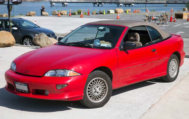 1999 Chevrolet Cavalier Z24 Convertible with the 2.4-liter DOHC engine; built in Lansing, MI.