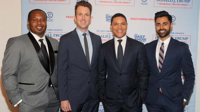 Roy Wood Jr., Jordan Klepper, Trevor Noah, and Hasan Minhaj