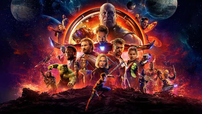 Promotional poster for Marvel's Avengers: Infinity War. 