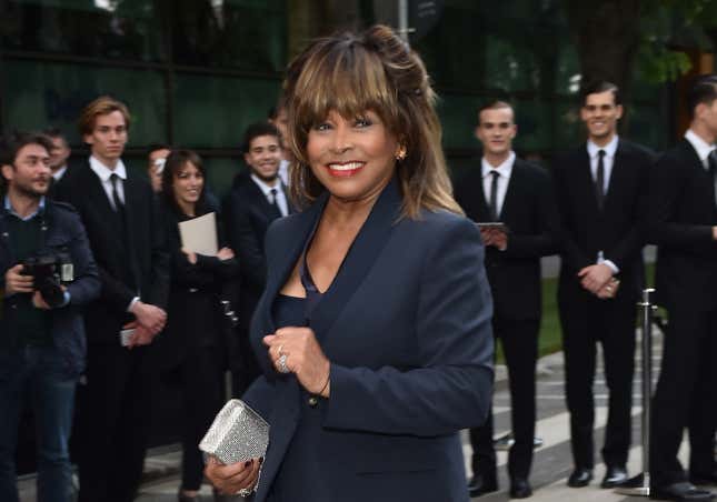 Tina Turner attends the Giorgio Armani 40th Anniversary Silos Opening And Cocktail Reception on April 30, 2015 in Milan, Italy.