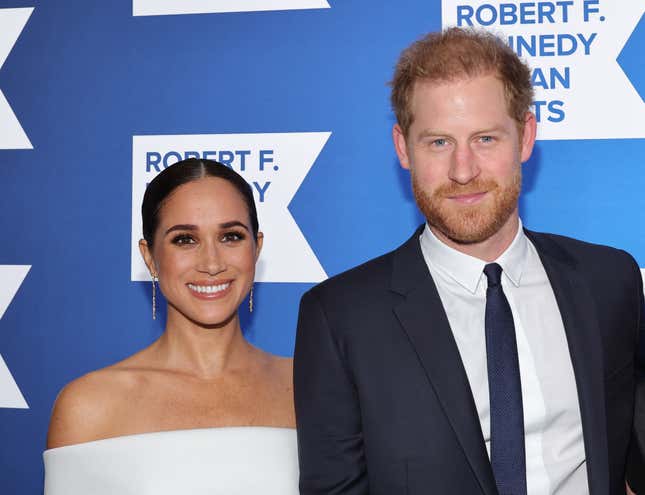 Meghan, Duchess of Sussex and Prince Harry, Duke of Sussex attend the 2022 Robert F. Kennedy Human Rights Ripple of Hope Gala on December 06, 2022 in New York City.