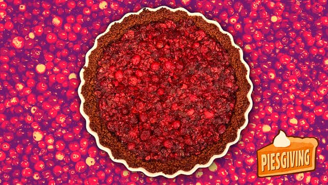 Cranberry sauce tart pie