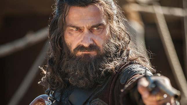 Ray Stevenson as Blackbeard on Vikings.