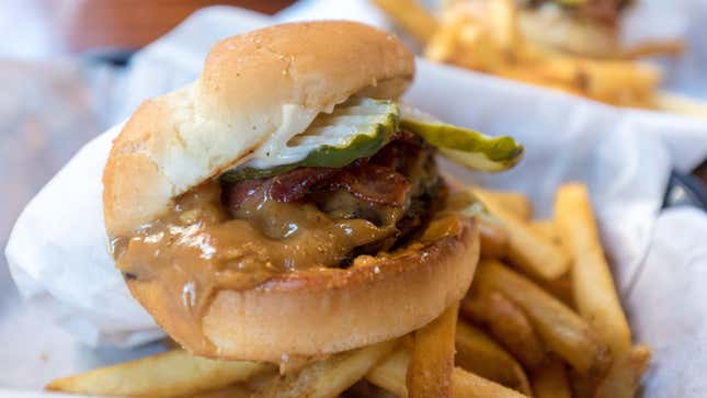 Peanut butter is a divisive topping on burgers
