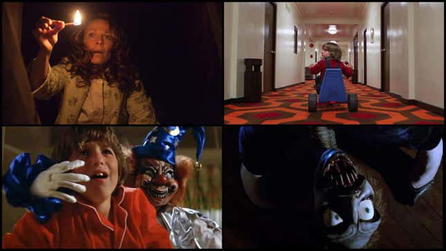 Clockwise from top left: The Conjuring (Photo: Michael Tackett/Warner Bros.); The Shining (Screenshot: Warner Bros/YouTube); Beetlejuice (Screenshot: Warner Bros./YouTube); Poltergeist (Screenshot: MGM/YouTube)