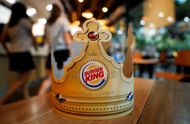 Burger King generated $1.89 billion in revenue last year, less than a tenth of the revenue of its main competitor McDonald’s. Photo: Jorge Silva (Reuters)