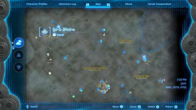 A map shows where the Ijo-o Shrine is.
