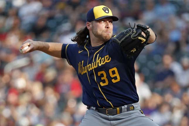 Milwaukee Brewers on X: Cy Burnes takes the mound