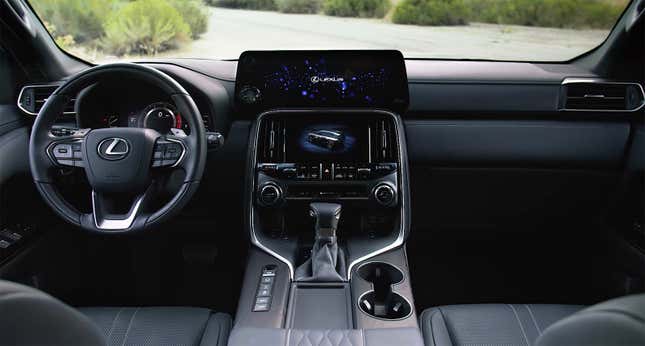 Dashboard of the 2022 Lexus LX 600.