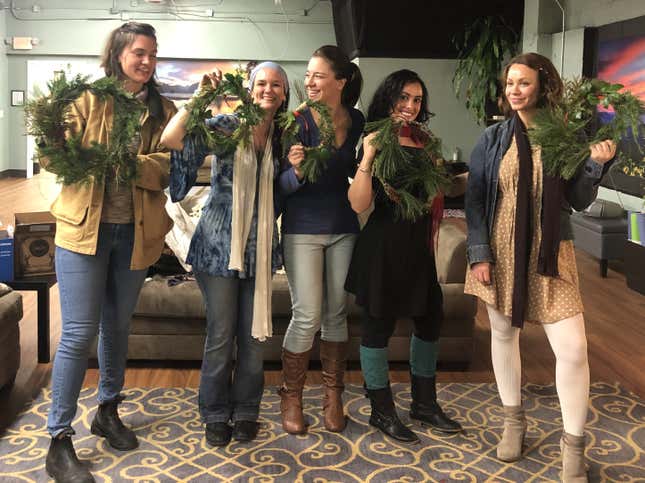 Jennifer Nicolaisen (center), founder of SeekHealing.