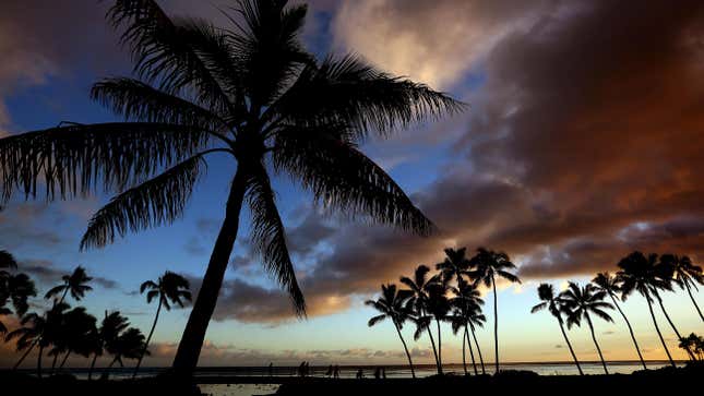 Evening photo of Honolulu, Hawaii