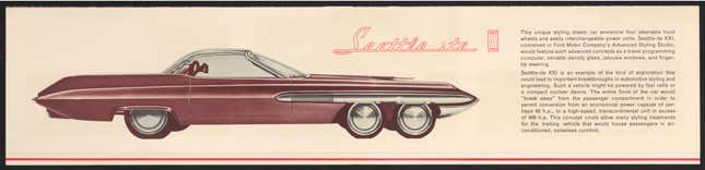 Image for article titled Ford's Nuclear-Powered 1962 Concept Car Is a Fascinating Atomic-Age Fantasy