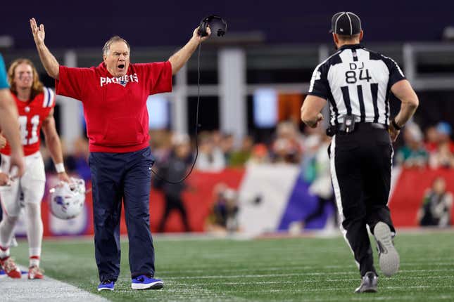 On the Sidelines of the Patriots Final Game of the Season