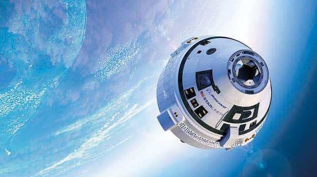 Conceptual view of Boeing’s CST-100 Starliner.