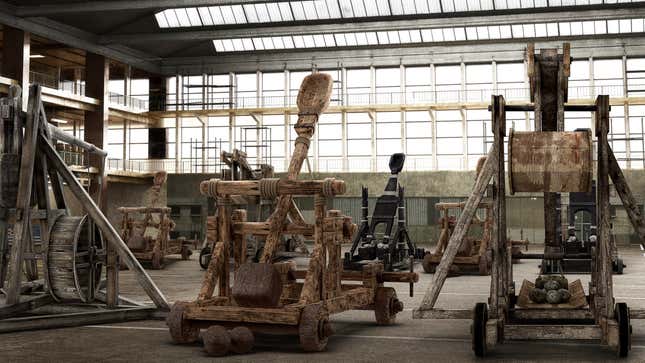 Image for article titled Report: Catapult Industry Won’t Survive Another Year Without Medieval War Breaking Out