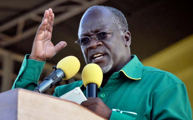 Tanzania President John Magufuli.