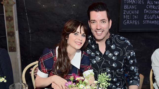 Image for article titled Zooey Deschanel and Jonathan Scott’s Improbable Romance Began With a Torturous Activity