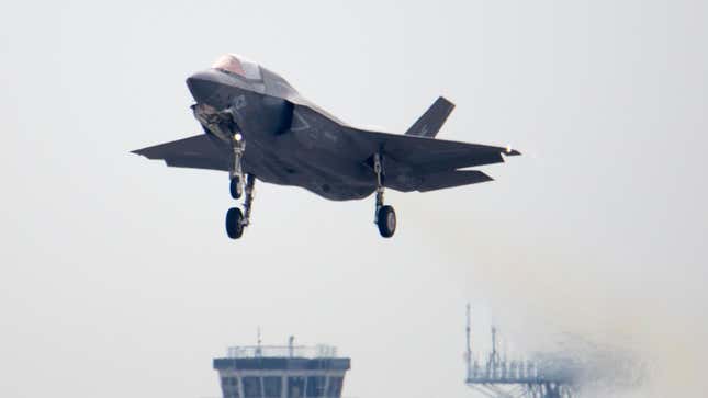 A U.S. Marine Corps F-35B Lightning II aircraft with Marine Fighter Attack Squadron (VMFA) 242 takes off from Marine Corps Air Station Iwakuni, Japan, Nov. 17, 2022.