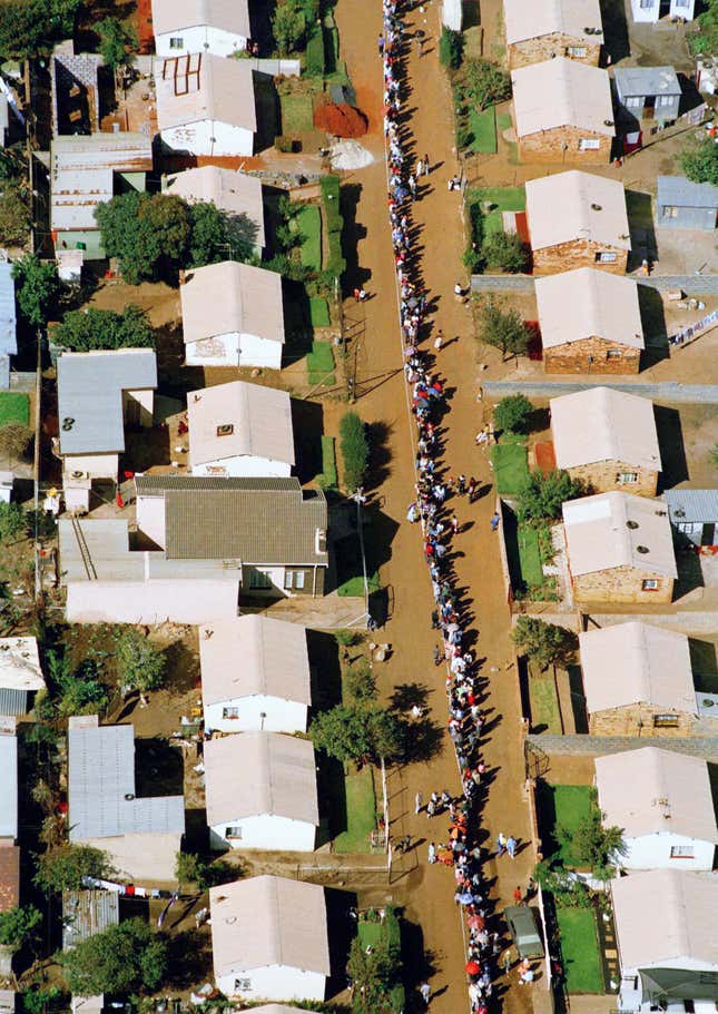 Freedom Day: South Africans and Google commemorate their first democratic election, remembered in archive photos.