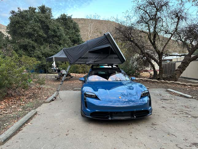 Image for article titled Porsche's $7,000 Roof Tent Makes Camping Not Suck