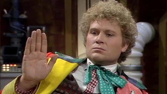 Colin Baker as the Sixth Doctor in Doctor Who