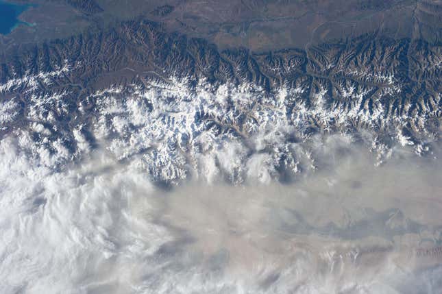Image for article titled Photos: What Earth’s mountains look like from space