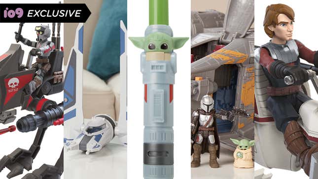 Hasbro's latest reveals for its kid-friendly Star Wars Mission Fleet toys, featuring The Bad Batch, The Mandalorian, and The Clone Wars.