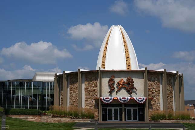 Aug 4, 2023; Canton, OH, USA; A general overall view of the Pro Football Hall of Fame.