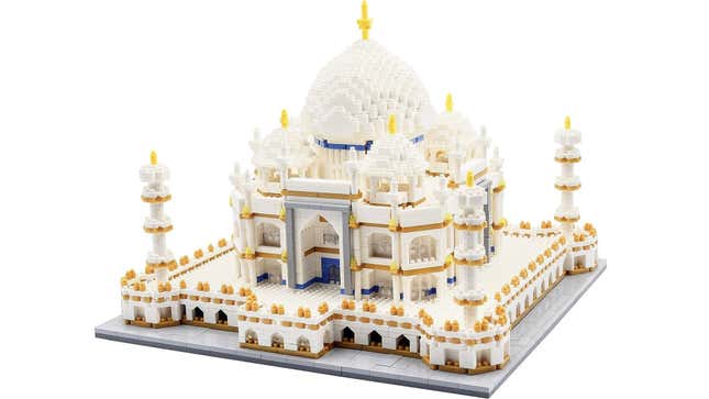 The Taj Mahal in knock-off Nanoblock.