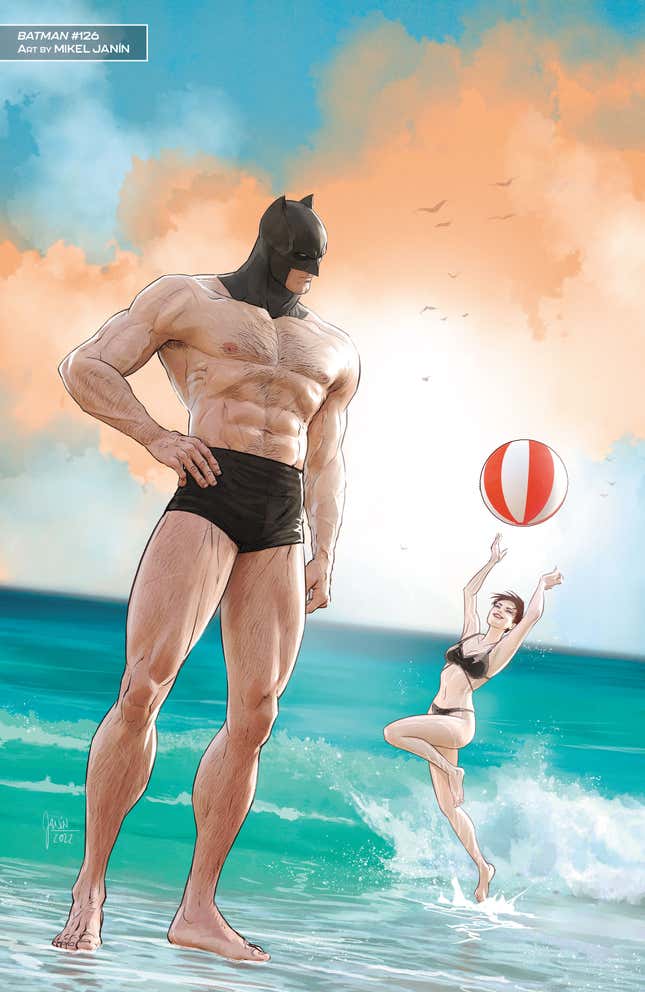 Image for article titled Nightwing and Batgirl Go Sun&#39;s Out, Guns Out in DC&#39;s G&#39;nort&#39;s Swimsuit Edition