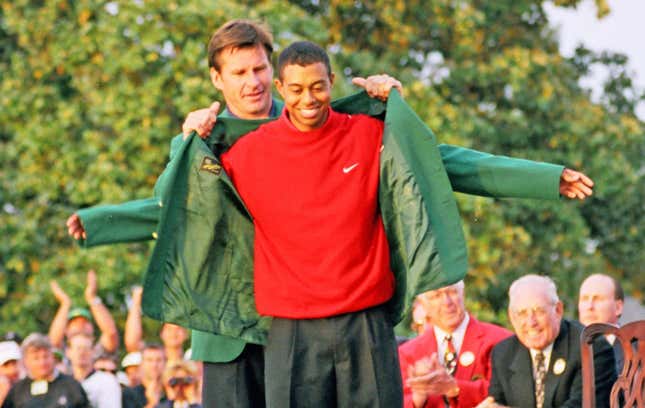 Image for article titled 5 magical moments for Tiger at the Masters