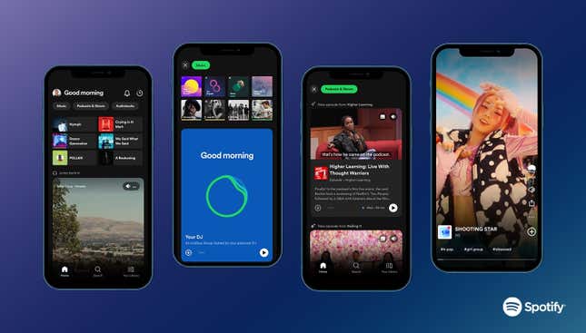 Spotify se parecerá más a TikTok con su nuevo diseño
