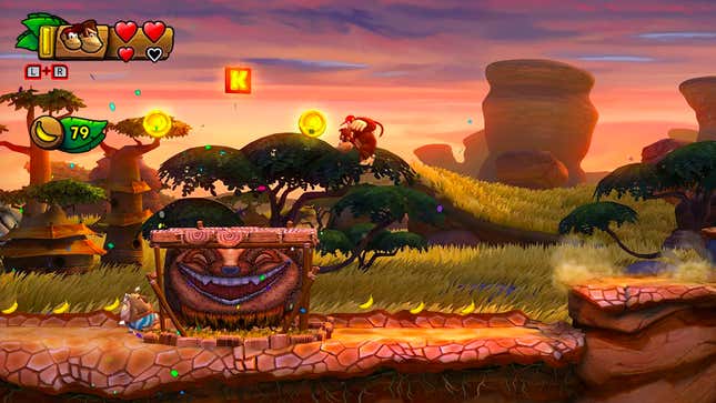 donkey kong jumps in the air in donkey kong country tropical freeze - best switch games