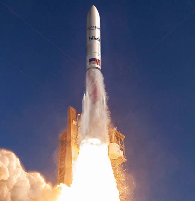 Artist’s conception of the ULA/Amazon protoflight mission launch.