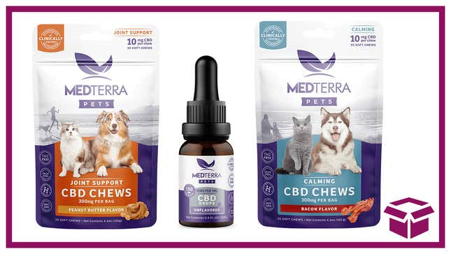 Chill out with your pets and keep the whole family happy with chews and CBD oil.