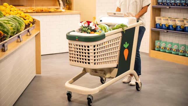 Image for article titled How Instacart’s Smart ‘Caper Cart’ Could Change the Way You Shop