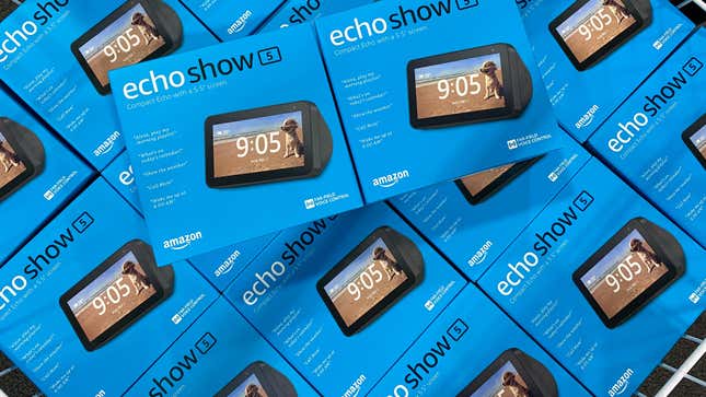 Boxes of Echo Shows